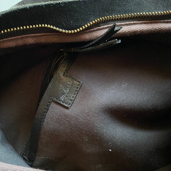 Madewell Lorimer Black Italian Leather Full Size Large 14\